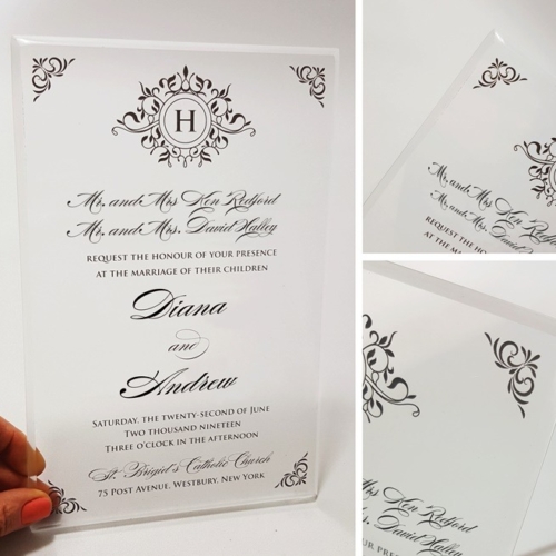 Kitap Ayracı Davetiyeler 14 Şeffaf Davetiyeler