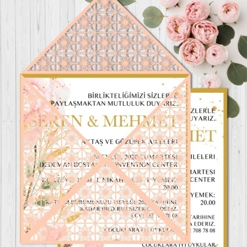 Lazer Kesimli Davetiyeler