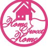 "Home Sweet Home" Yazılı Kapı Süsü