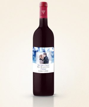 Kişiye özel Şarap Şişesi Etiketi 4'lü
