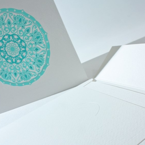 1400 Letterpress invitation